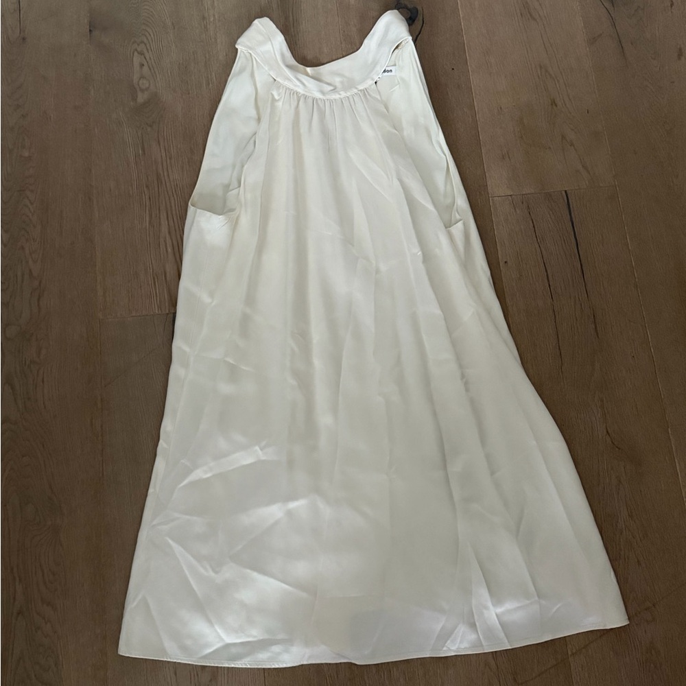 Reformation Corinth Silk Dress Ivory - Size L - Picture 3 of 5
